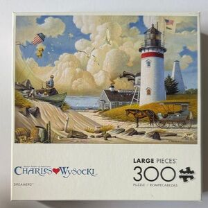 Buffalo David Bitton Coastal Puzzle with Tan and Blue Hues